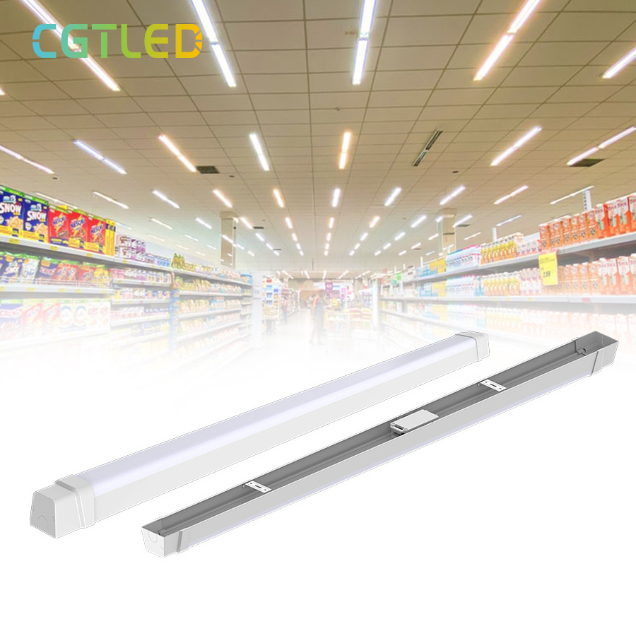 CGT Flicer Free Driver Ceiling Mount 1200mm LED Light Fixture Outdoor IP65 Linkable Tri-proof Batten Light