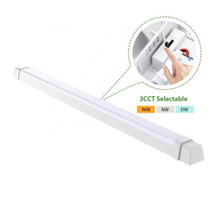 CGT High Performance Ceiling Mount 4 Foot LED Batten Tri-proof Light Fixture Outdoor IP65 Linkable Triproof Light