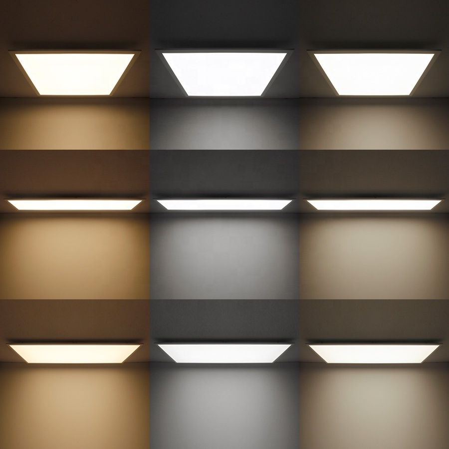 Square 600X600 1200X600 1200X300 Flat Surface Mounted LED Panel Light Backlit LED Panel Light Fixture