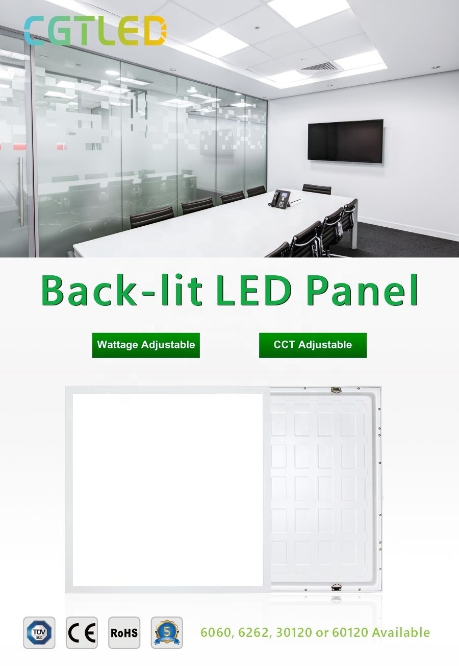 Square 600X600 1200X600 1200X300 Flat Surface Mounted LED Panel Light Backlit LED Panel Light Fixture