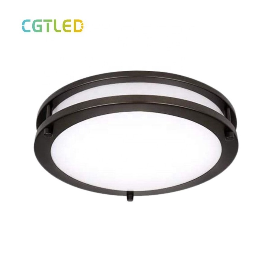 ETL List Double Ring Ceiling Lamp 3CCT Switchable Surface Mounted Dimmable LED Ceiling Light