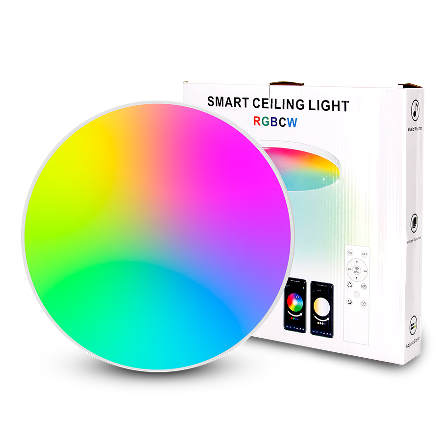 12Inch 20W White Ceiling Light LED APP Control  RGB Smart Light for Living Room Bedroom Dinning Kitchen Hallway Bathroom Round