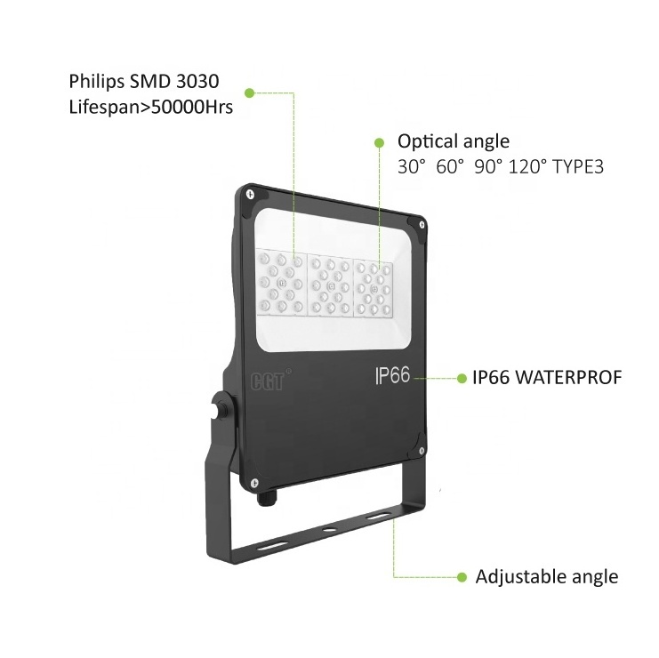 Factory Price IP66 IK08 Outdoor Die Cast Aluminum Led Flood Light 20W 50W 100W 150W 200W 250W 300W 400W