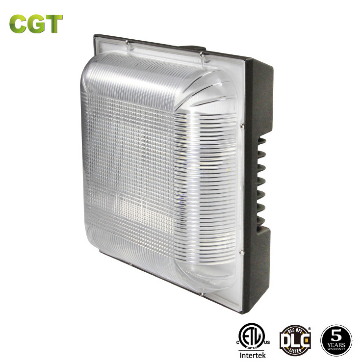 ETL DLC Qualified industrial led light 50W 75W 100W 120W LED Gas Station Canopy Lights