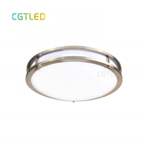 15W 18W 24W Round Led Ceiling Fixture 90-130Vac 3-CCT Selectable Flush Mount Lamp Double Ring Led Ceiling Light