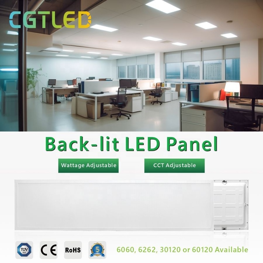 Wall Ceiling Installation CCT Selectable Back-lit 60x60 120x30 120x60 Flat Led Backlight Panel Light