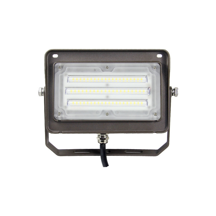 Arm Adjustable IP65 Wet Location 30/50 Watt Outdoor Glass Cover Led Flood Light