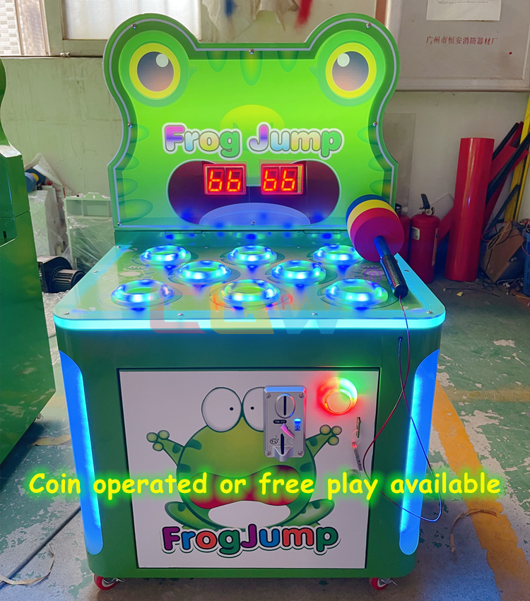 High Quality Whack A Mole Frog Hammer Arcade Game Machine