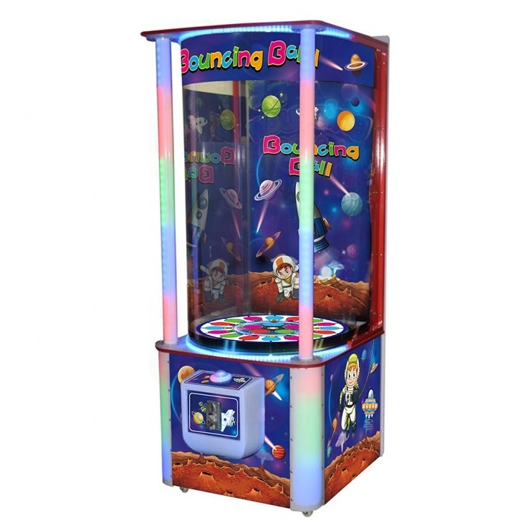 Hot Sale Coin Pusher Machine Happy Jump Ball kids Lottery Redemption Bouncing Ball Amusement Game Machine