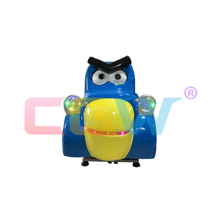 CGW Coin Operated Swing Fiberglass Game Machine Video Amusement Games Red Car Kids Kiddie Ride Game Machine