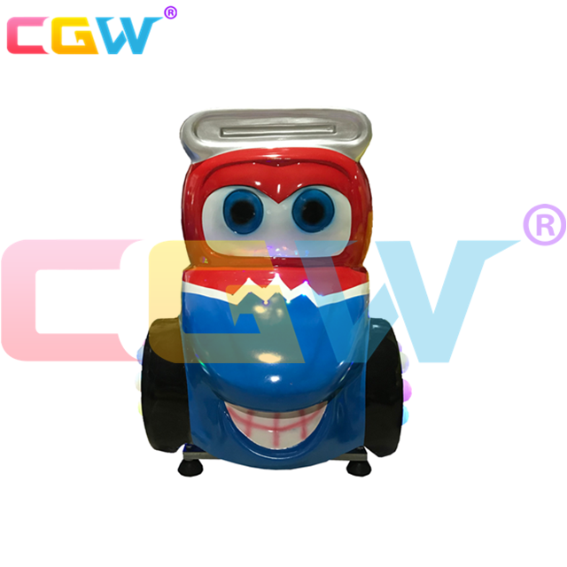 CGW Coin Operated Swing Fiberglass Game Machine Video Amusement Games Red Car Kids Kiddie Ride Game Machine