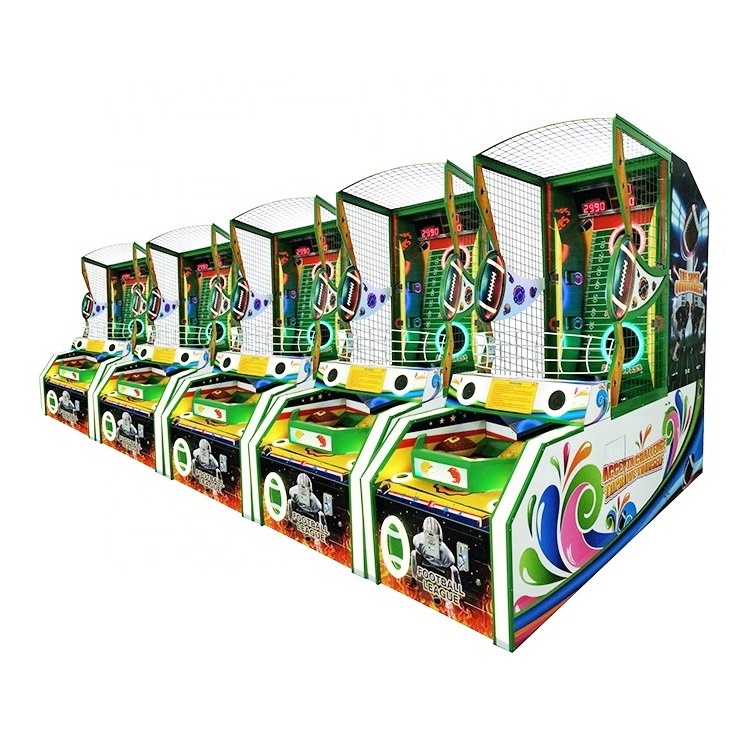 Cheap Coin Operated Shooting Rugby ball Football League Shooting Arcade Simulator Lottery Redemption Sport Game Machine