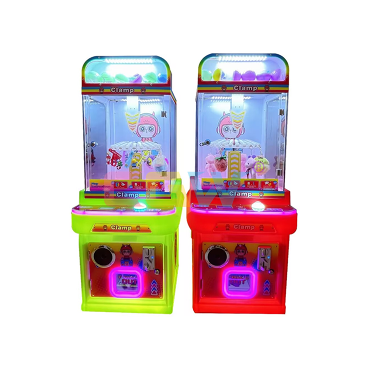 CGW Newest Happy Clip Coin Operated Game Arcade Prize Gift Machine Lottery Toy Vending Machine Hot Sale