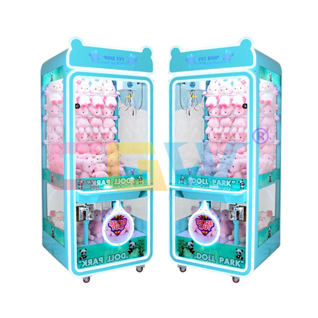 CGW Fun Fair Metal Arcade Prize Gift String Cut/Cutting Arcade Game Machine Vending Big Bear Toy Cut 2 Win Prize Machine