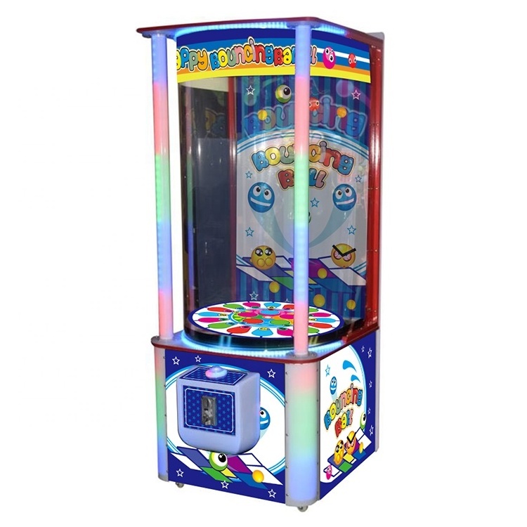 Hot Sale Coin Pusher Machine Happy Jump Ball kids Lottery Redemption Bouncing Ball Amusement Game Machine