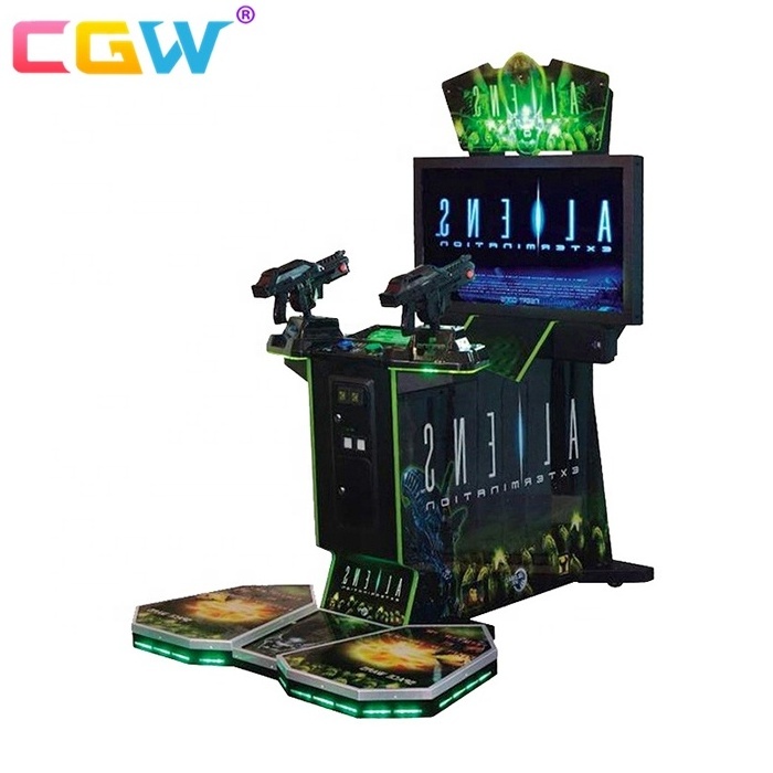 Coin Operated Arcade Alien Shooting Game Machine For Sale