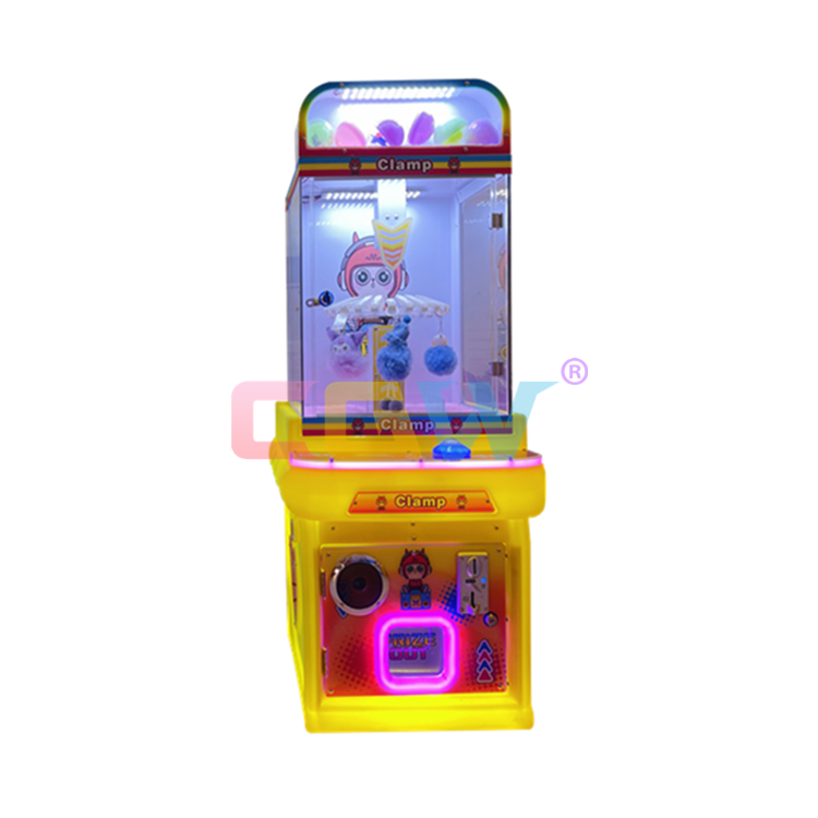 CGW GOOD PROFIT Coin Operated Happy Clip Redemption Prize Vending Arcade Game Machine With Bill Acceptor