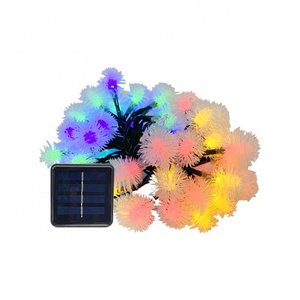 LED Dandelion String Lights Outdoor Waterproof 8 Modes Solar Powered Patio Lights for Garden Yard Party Christmas Halloween