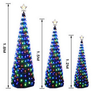 Smart LED Christmas Tree Lights Transformer Cone Tower Shape Multi Color Changeable Christmas tree light For Holiday Celebrate