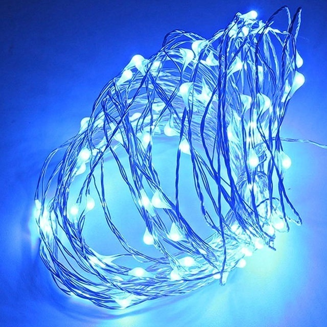 Hot-Selling 2m 20LED button cell battery copper wire LED fairy blinking Festival decoration light for Home Garden Decoration