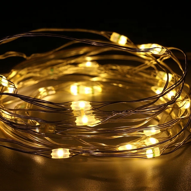 Led Fairy Lights Battery Operated with Remote Control Waterproof Copper Wire String Lights for Indoor Decorative Lights