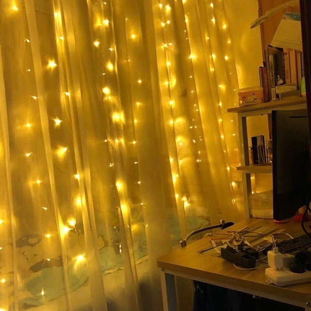 Manufactory direct indoor /outdoor curtain light hot holiday lighting christmas lights led fairy wall