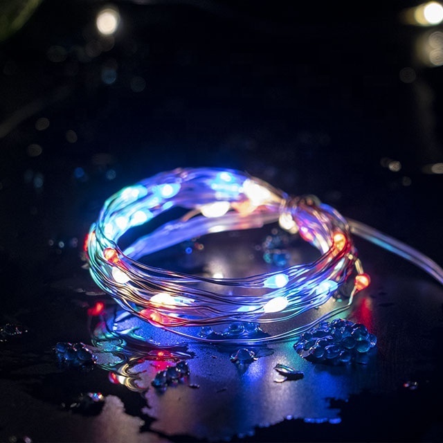 Hot-Selling 2m 20LED button cell battery copper wire LED fairy blinking Festival decoration light for Home Garden Decoration