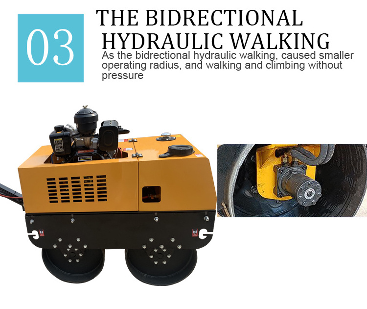 Pedestrian vibratory compactor roller price compacting small road roller