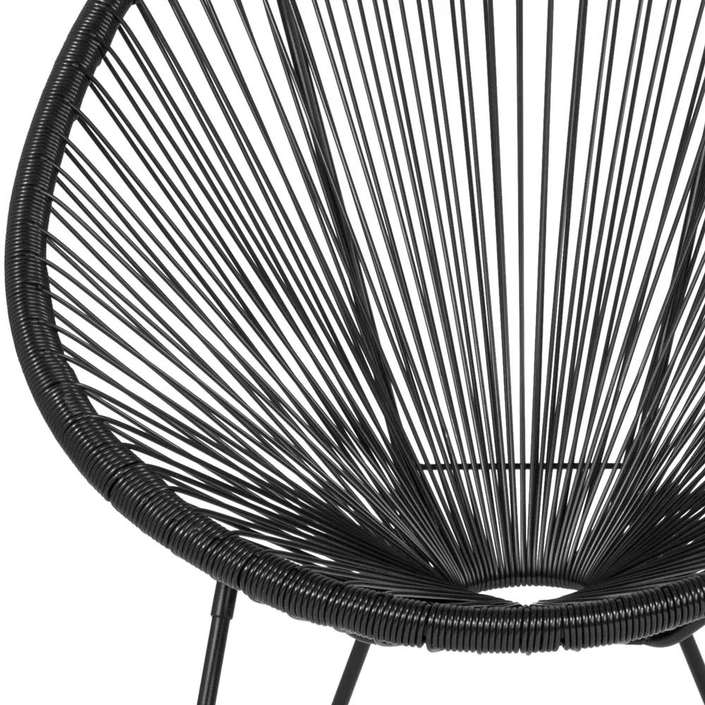 Outdoor Garden Furniture Egg Chair PE Rattan Acapulco Chair Modern Woven Rope Outdoor Chair