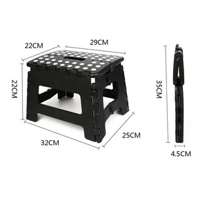 Durable outdoor camping garden step stool with handle plastic folding stools