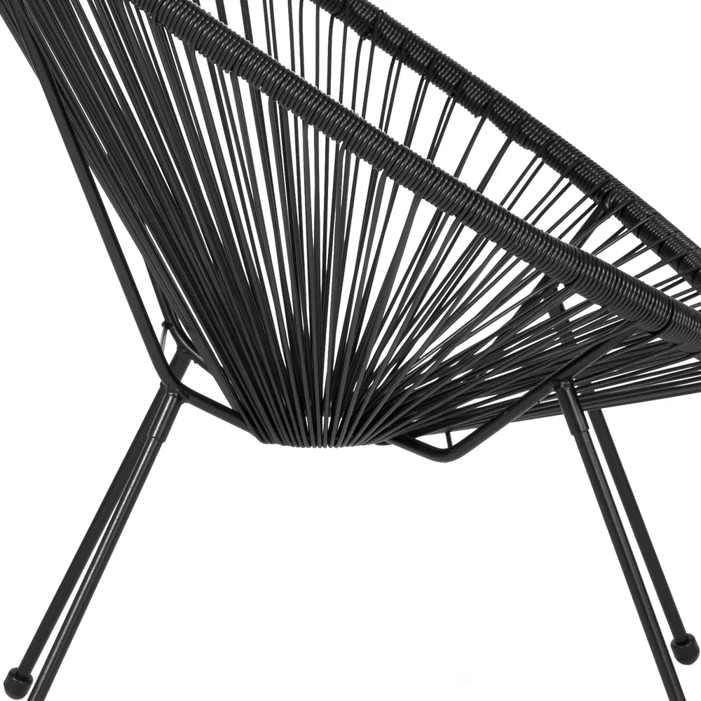 Outdoor Garden Furniture Egg Chair PE Rattan Acapulco Chair Modern Woven Rope Outdoor Chair