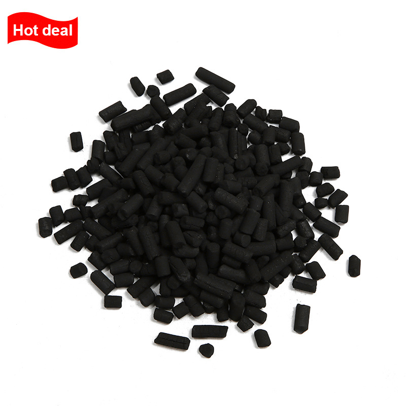 4.0mm extrusion Catalytic  Activated Carbon Pellets for  hydrogen sulfide (H2S) removal