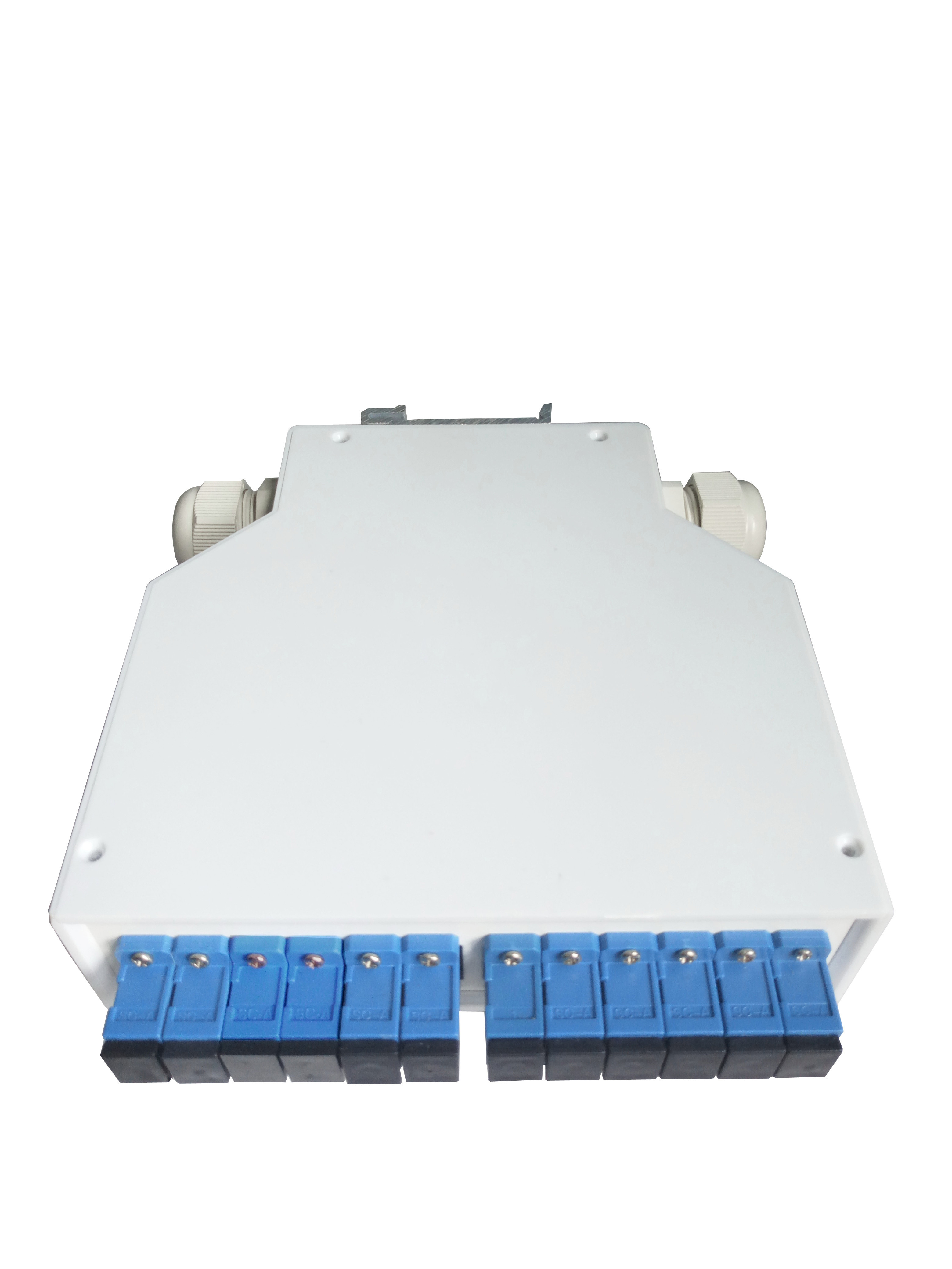 SC FC ST LC Adapters Indoor Outdoor FTTH Fiber Optic DIN Rail Mounted Splice Box DIN Box Fiber Optic Terminal Box