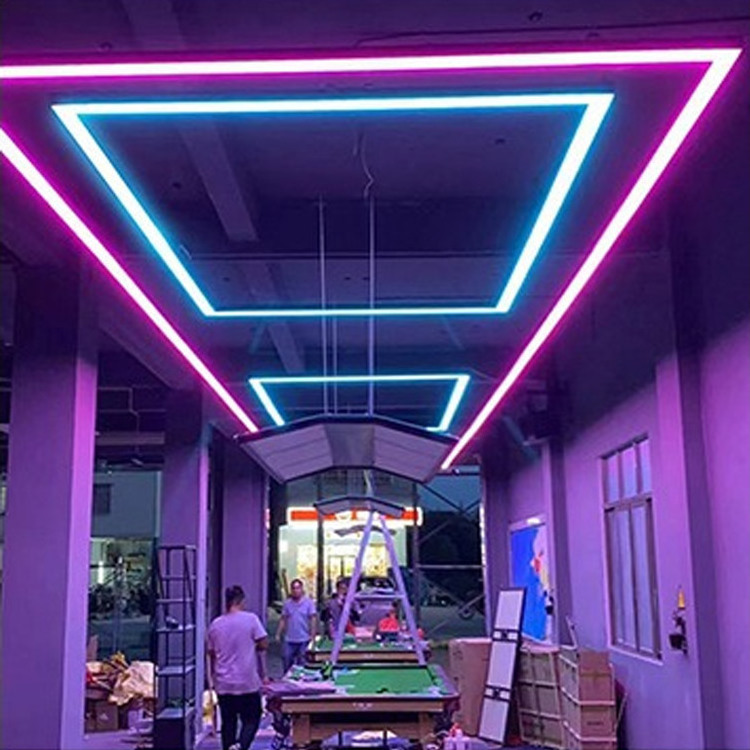 Customized 8ft 4ft led shop light fixture linkable seamless connection linear light led linear light for office shopping mall