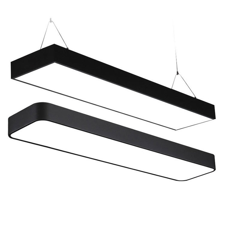 Linear tube light Aluminium 4ft led suspended Dimmable length 1200mm continuous linkable office shop ceiling led Linear light