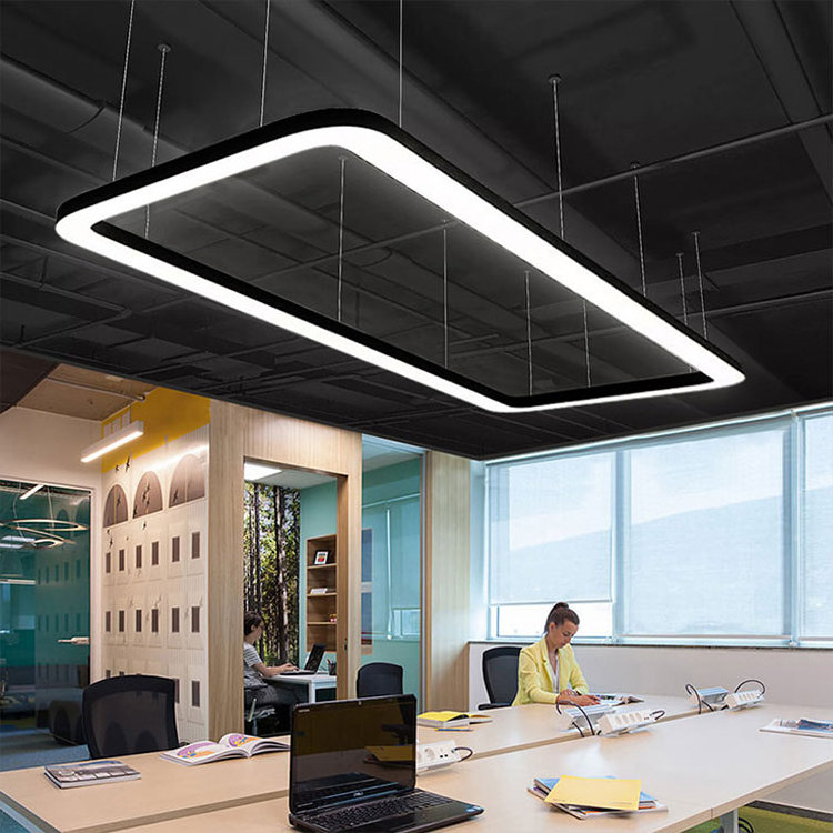 Linear tube light Aluminium 4ft led suspended Dimmable length 1200mm continuous linkable office shop ceiling led Linear light