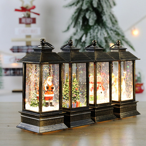 Christmas Wind Lamp Candle Square Wind Night Lights Wind Lamp Light For Home Christmas Tree Ornaments Xmas Gifts