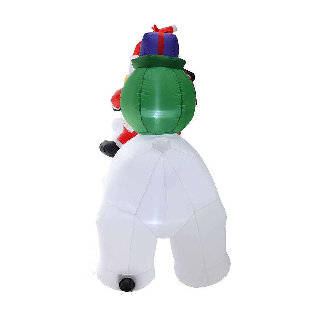 Wholesale Santa Claus Polar bear inflatable Model Decorations Christmas Santa Claus inflatable model for Christmas Decorations