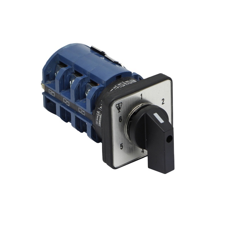 YZTW Electric 3 Positions Latching 63A 690V ON-OFF-ON 8 terminals 2 poles Control Rotary Changeover Cam Switch