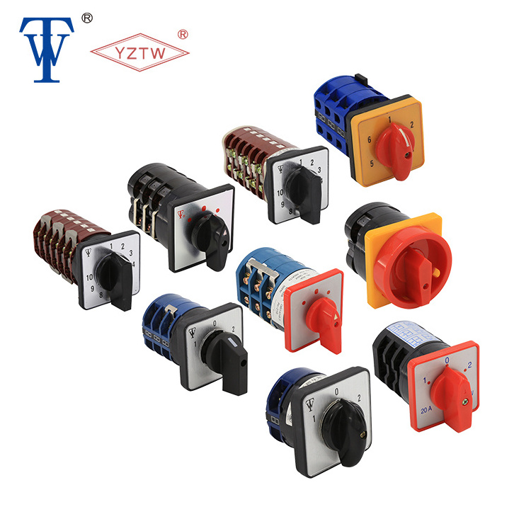 LW26-125 1-0-2 4P Professional manufacturer supplier auto 4 pole 3 position rotary switch