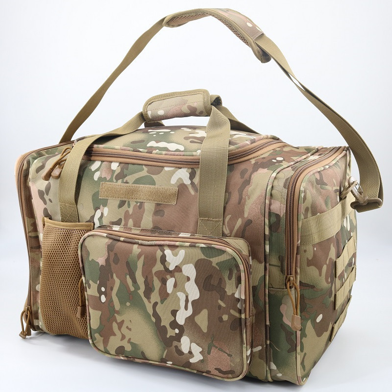 New Design Waterproof Heavy Duty Oxford Tactical Molle Luggage Pack Camo Travel Sling Bag Handbag Gym Bag Weekender Duffle Bag