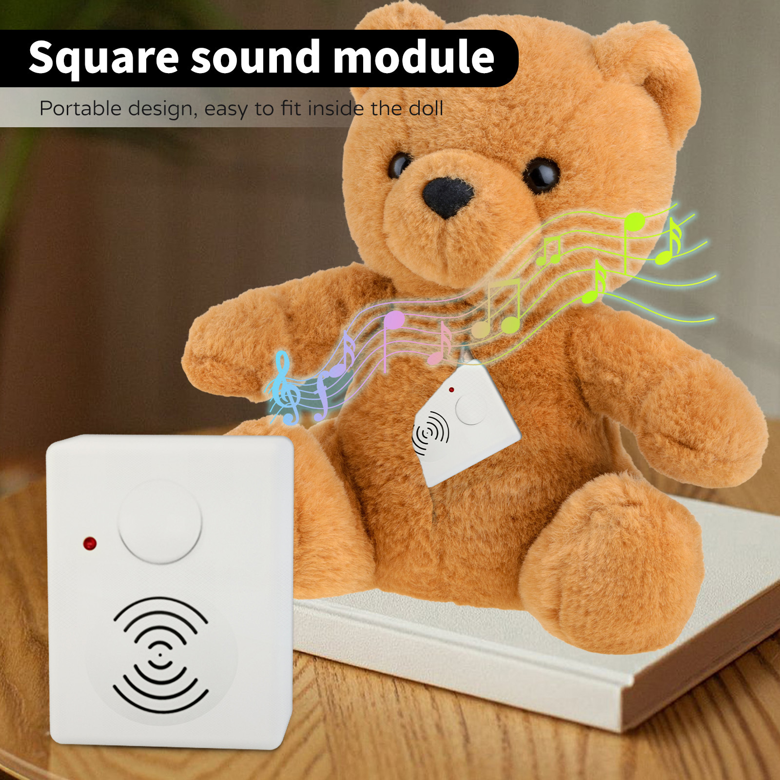 Customer Programmable USB Sound Box Speaker Voice Recorder and Playback for Plush Toy Teddy Bear Stuffed Animals