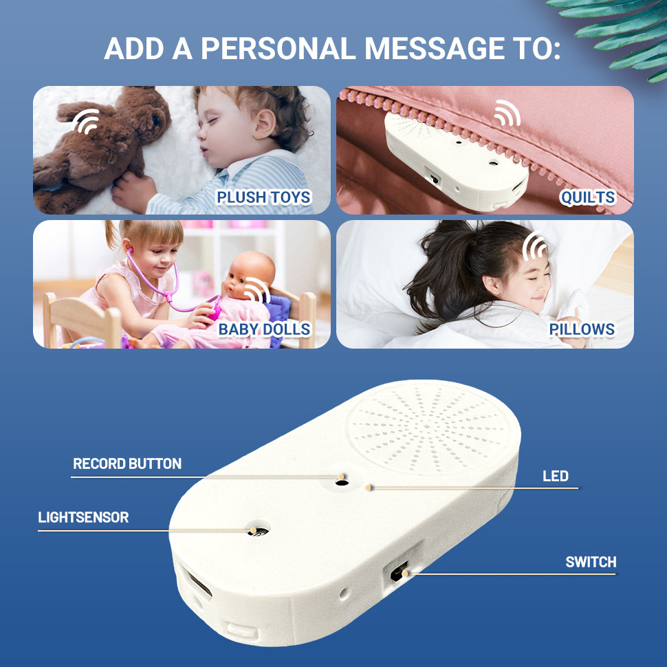 Light Sensor Activated Mini Recordable Voice Chip Module Plastic Music Sound and Musical Greeting Card and Gift Box Solution