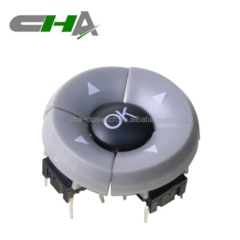 4way navigational LED Push Button Switch for Car Component Remote Control Handle tact 5 way directional tactile switch