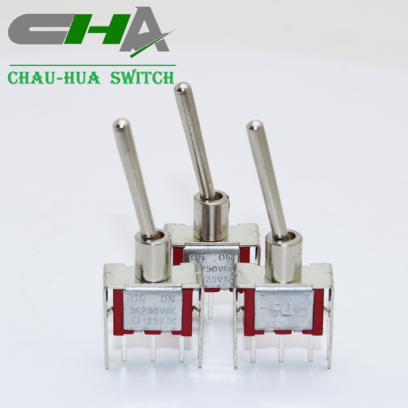 CHA MT series minaiture toggle switch spst toggle switch 3 way