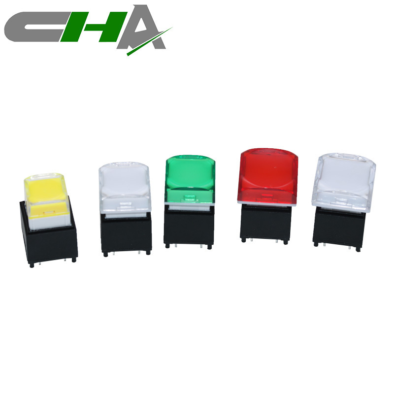 CHA C303 Silent Series illuminated push button switch RGB momentary switch