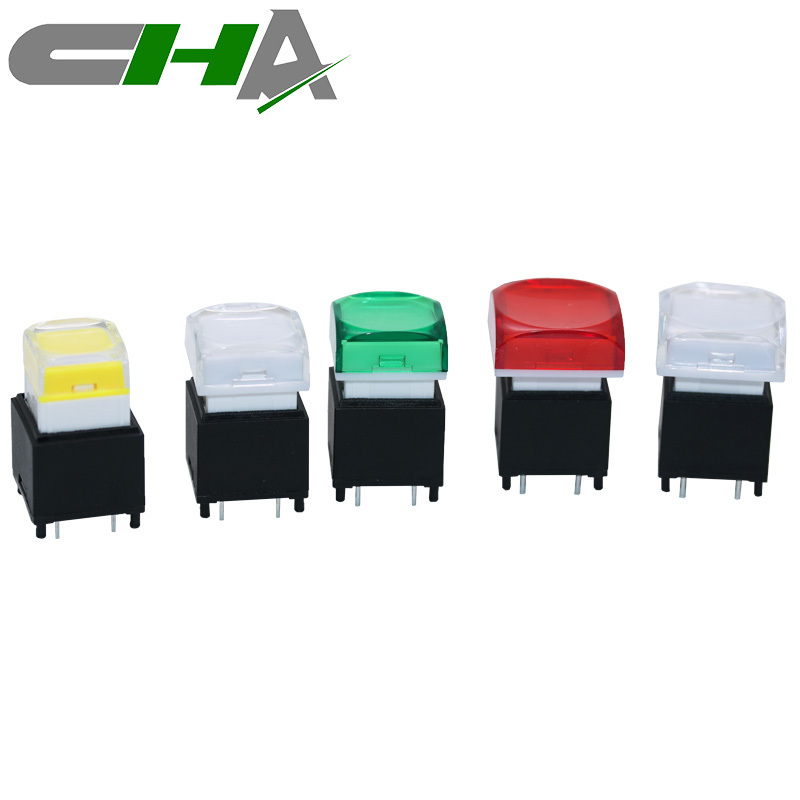 CHA C303 Silent Series illuminated push button switch RGB momentary switch