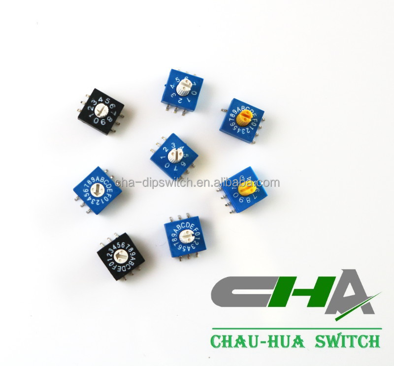 CHA brand PCB Mount Rotary Switch with 8/10/16 position and certification