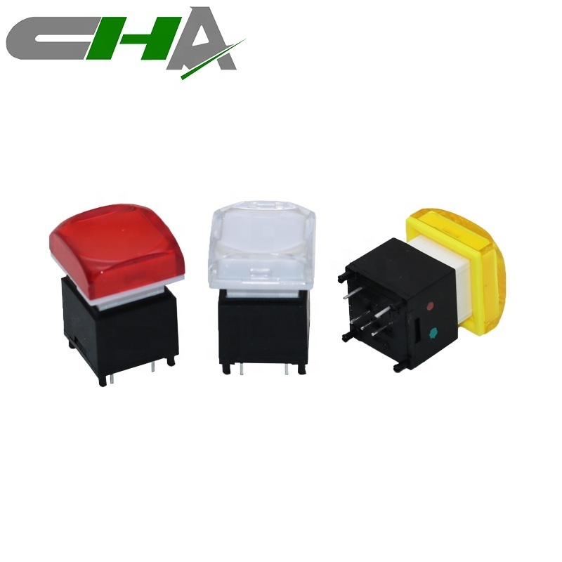 CHA C3037 Series 17*17mm Momentary Customized LED Illuminated Audio Switch Video Keyboard Push Button Switch