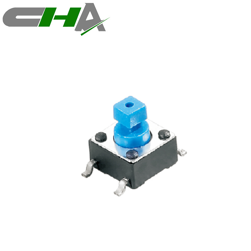 Good price mini tact switch CHA 6*6mm 4.3mm to 25mm outemu tactile switch long knob smd dip tact switch with cap